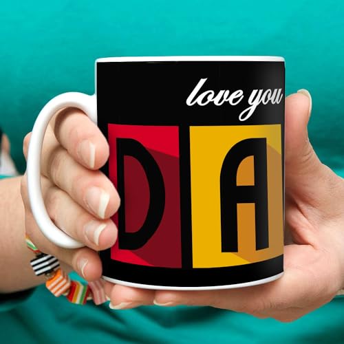 Image of exciting Lives Love You Dad Fathers Day Mug- Gift for Diwali, Christmas Day, Birthday, Anniversary, Gift for Father, Dad, Papa, Father-in-Law - 330 ML