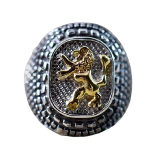 Lion of Judah Ring, 925 Sterling Silver Ring, Lion Men's Judaica Ring, Two Tone Jewelry, Western Ring, Signet Ring, Antique Ring, Stunning Ring, Pinky Ring,