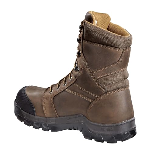 Image of Carhartt Men's CSA 8 inch Rugged Flex Waterproof Insulated Puncture Resistant Composite Toe Work Boot