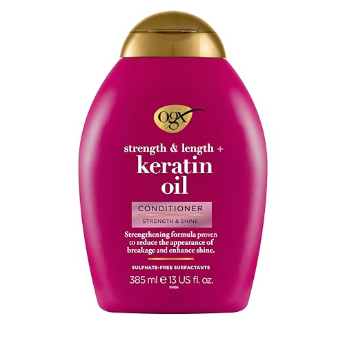 Ogx Balsamo Anti-Breakage + Keratin Oil, Balsamo Capelli Con Olio Di Cheratina Per Capelli Danneggiati, Cheratina Per Capelli Soggetti A Rotture E Dop