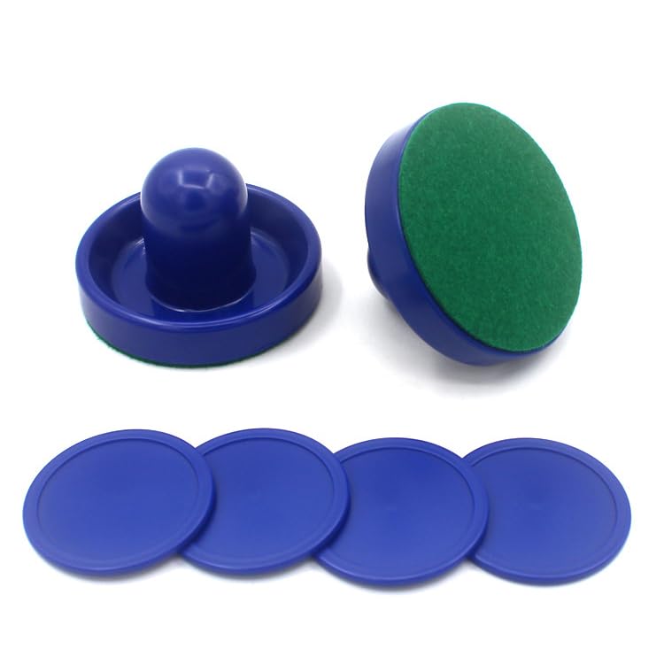 Dzxin Air Hockey Pushers,2 Pcs96mm Air Hockey Pushers Poussoir Hockey sur Coussin d'air Rondelles de Remplacement Air Rondelles Pucks Set Glace Accessoires avec 4...