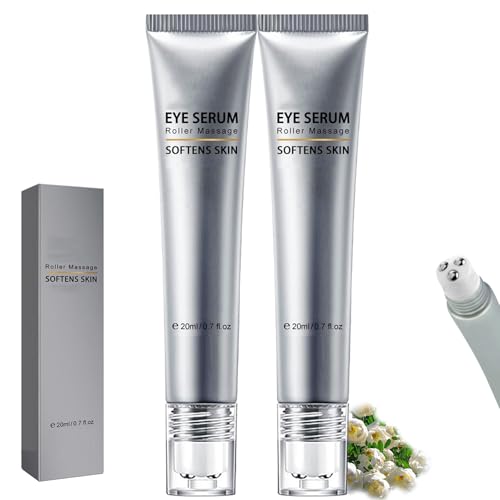 Image of Londonget Makeup Primer for Face No-Filter Primer Instant Skin Tightener, Eye Anti Aging Serum with Massage Roller, Nourishing Relieve Loose Eye Bag Serum for Fine Wrinkles & Puffiness (2pcs)