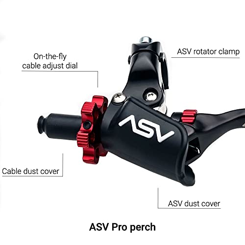 Asv Unbreakable F4 Off-Road Clutch And Brake Lever W/ Pro Perch # Bc F41506Px - Shorty Red #TOP5