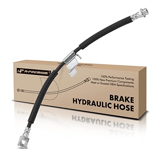A-Premium Front Driver Brake Hydraulic Hose Compatible with Cadillac Models - DTS 2006 2007 2008 2009 2010 2011 4.6L, GM Brake Code J55 - Replace# 15230036