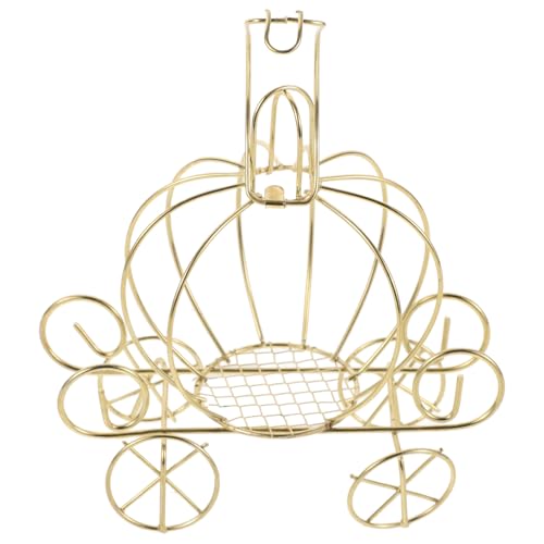 Abaodam Carrosse Figurine en Résine Décoration Dorée pour Anniversaire Mariage Centre de Table Fête Thème Cendrillon et Garçon et Filles
