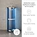 Diane Glass Disinfectant Jar for Sterilizing Hair Salon Shears, Combs, Barber Cleaning Supplies, Clippers, and Nail Tools – Large - 10” Tall x 3.4” Wide – 33 Fl Oz Capacity
