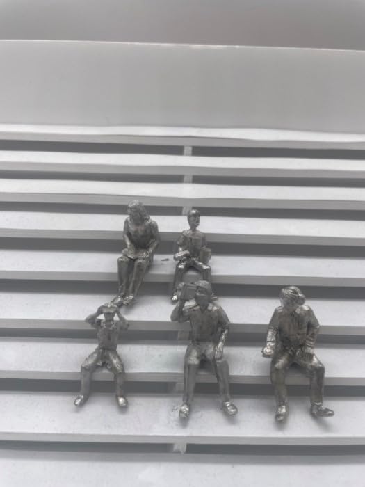 Spectateurs en métal 1:32 Greenhills pour circuit de slot car Scalextric et Carrera x5