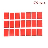 HUELE 40PCS 4X6CM Transparent Silicone Double Sided Tape Sticker For Car High Strength No Traces Adhesive Sticker