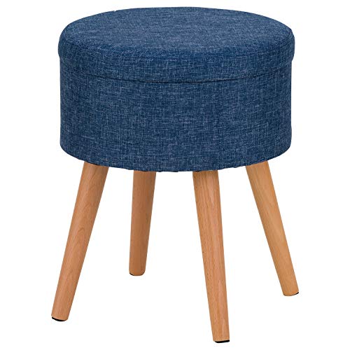 武田コーポレーション ネイビー 36×36×45㎝ テーブルにもなる脚付きスツール M9-TAS36NV