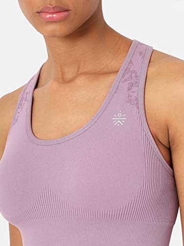 Image of Seamless Riley Sports Bra | Seamless | Lightweight | Solid Workout Bra for Women (CS601393M Purple M)