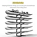 MegLob Snowboard Stand Rack, Large Capacity Snowboard Storage Holder, Commercial Skateboard Display Stand for Skis, Indoors Snowboards Display Stand, Ski Storage Rack for Garage,Black Hold 5 pcs