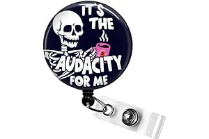 It's the Audacity for Me Badge Reel: The Ultimate Badge Clip for Quirky Individuals