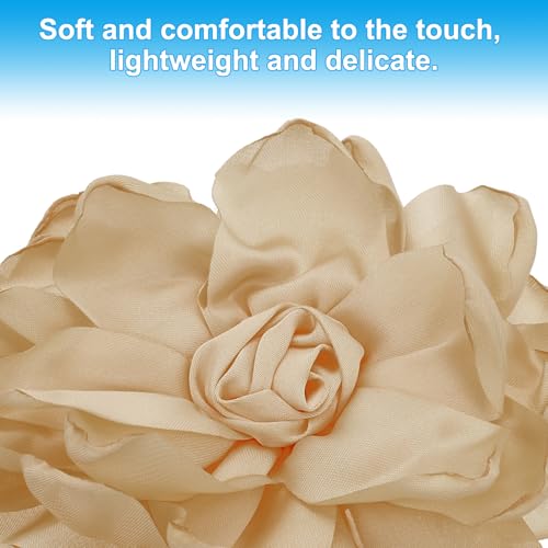 Image of PATIKIL Rose Flower Hair Clips, Fabric Brooch Pins for Women Wedding Party Dance Dress Clothes Accessories Valentine's Day Gifts