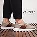 Mens Casual Slip in Boat Shoes Fashion Lightweight Slip On Loafers Walking Beach Sneakers Work Mesh Oxfords Soft Sole Khaki