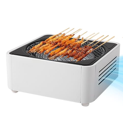 Barbecue au charbon de bois portable - Barbecue de table et barbecue - Barbecue portable avec charbon de bois - Pour le jardin, le camping, la maison, le pique-nique, les voyages, pour cuisiner à