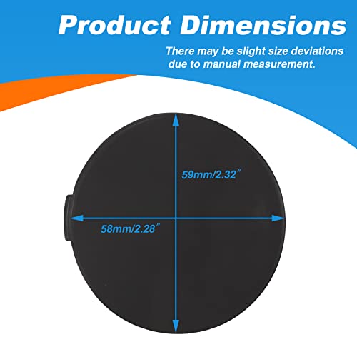 Front Bumper Tow Hook Cover Towing Eye Cap Fit For Mazda Cx-5 2013 2014 2015 2016 Kd4550A12Bb Kd45-50-A12-Bb (Unpainted, Left Driver Side) Xinpinsai #TOP4
