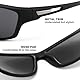 Missfive Premium Bifokal Lese-Sonnenbrille für Männer Leichtes Gewicht Rundherum-design Sonnenbrille UV-Schutz Sport/Außenbereich/Fahren (schwarz, +1.75)