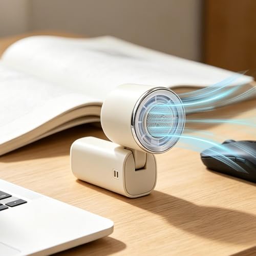 Ventilateur portable pliable rechargeable à 199 vitesses et affichage LED - 8