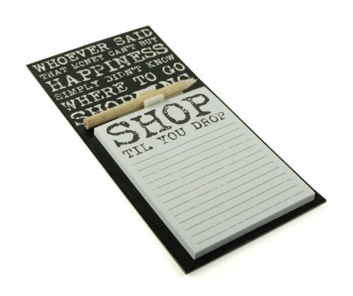 Vintage Quote Design Memo Magnetic Pad & Pencil Fridge Magnet Shopping List