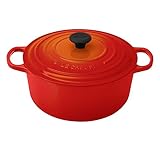Le Creuset Signature Enameled Cast-Iron 7-1/4-Quart Round French (Dutch) Oven, Flame