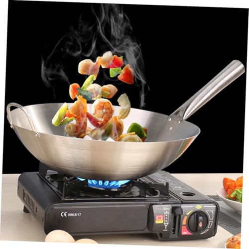 Wok para Cocina Mikinona Acero Inoxidable Plateado miniatura 3