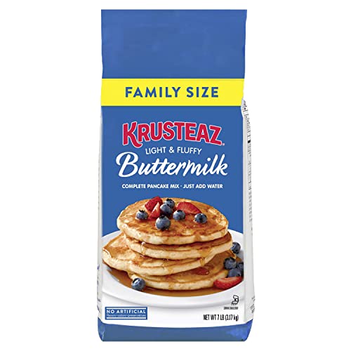Krusteaz Complete Buttermilk Pancake and Waffle Mix, Light & Fluffy,