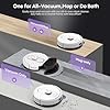 Bagotte Robot Vacuum and Mop Combo, 6000Pa Robotic Vacuum with Mapping, Self-Emptying Station for 90 Days Hands-Free, LiDAR Navigation, Wi-Fi/App/Alexa Voice Control, for Carpets & Hard Floors