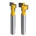 Produktbild MagiDeal 2 Stk. T-Slot Router Bit für 3/8 '' & 1/2 '' Hex, 1/4 '' Shank Fräser Werkzeug für Holzbearbeitung