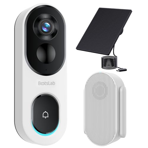 BOTSLAB 2K Doorbell with Solar Panel
