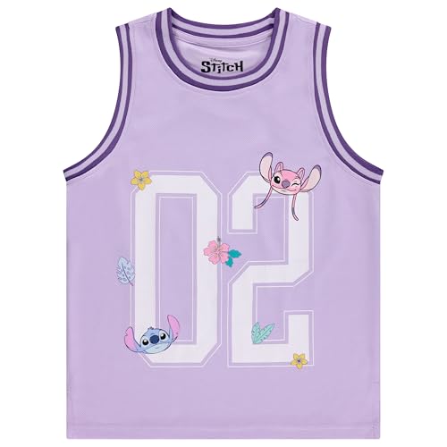 Image of Disney Girls Lilo and Stitch Basketball Jersey Shirt and Shorts Set- Big Girls Sizes 7-16