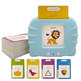 Arabic English Alphabet Talking Flash Cards for Kids, Learning Arabic Letters, 224 Basic Sight Words, Arabic Learning Toys for Toddlers