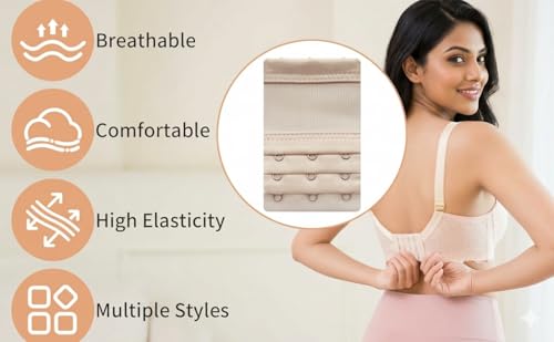 Image of SOFTSTYLE Bra Extenders for Women 3 Hook