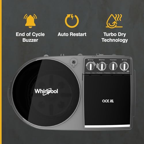Image of Whirlpool 11Kg Semi-Automatic Top Loading Washing Machine (Ace XL 11, Graphite Grey (10YR)