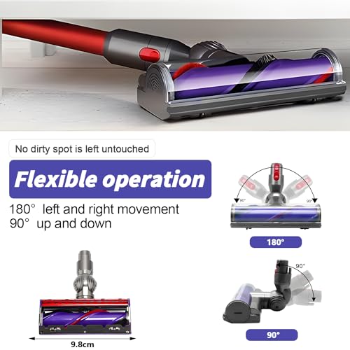 LHYNEE Vacuum Cleaner Head Compatible for Dyson V7 V11 V8, view 3