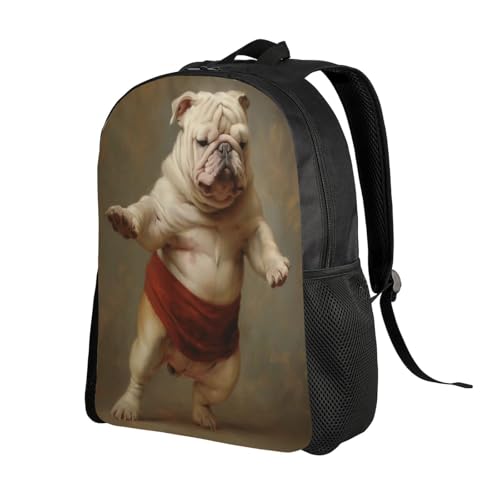 Comfort Fit Unisex Dog Sumo Wrestler Backpack Durable for Daily Commute & Travel Adventures 16 Inch2