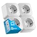 Produktbild Echos Smart WLAN Steckdose 4er Pack | App-gesteuert | Sprachsteuerung mit Alexa u. Google Home | Smart Home Steckdose | Fernsteuerung | Smarte Steckdose | WIFI Steckdose | Intelligente Steckdose