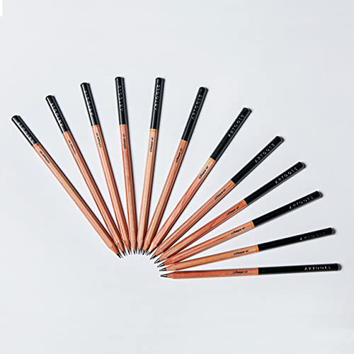 Lapis Preto Graduacao, Hb-2B-4B-6B-7B-8B, Estojo 6 Unidades, Artools