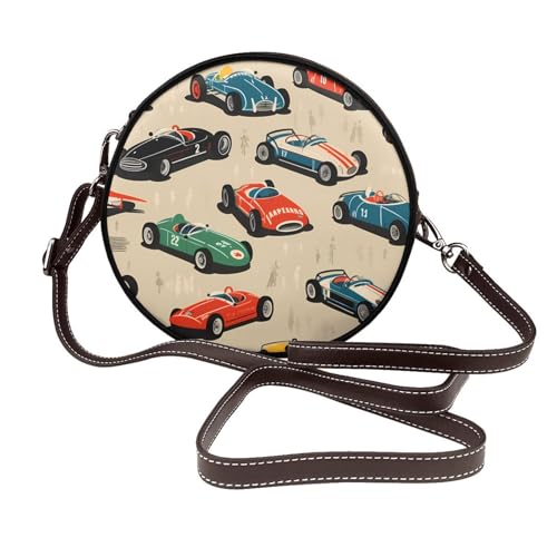 Sac à bandoulière rond femme cuir vegan sangle réglable fini les sacs lourds