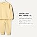 Amazon Essentials x Sofia Grainge Baby Boys' Sweatshirt & Sweatpant Set, Butter Yellow, 6-9 Months
