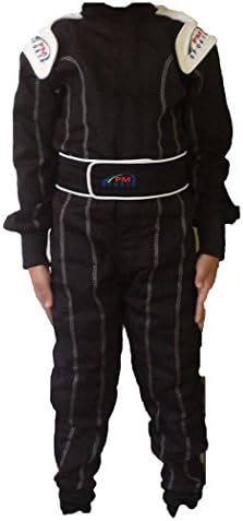 PM Sports Kids Juniors Karting Race Rally Go Kart Suits One Piece Suit Indoor/Outdoor Green