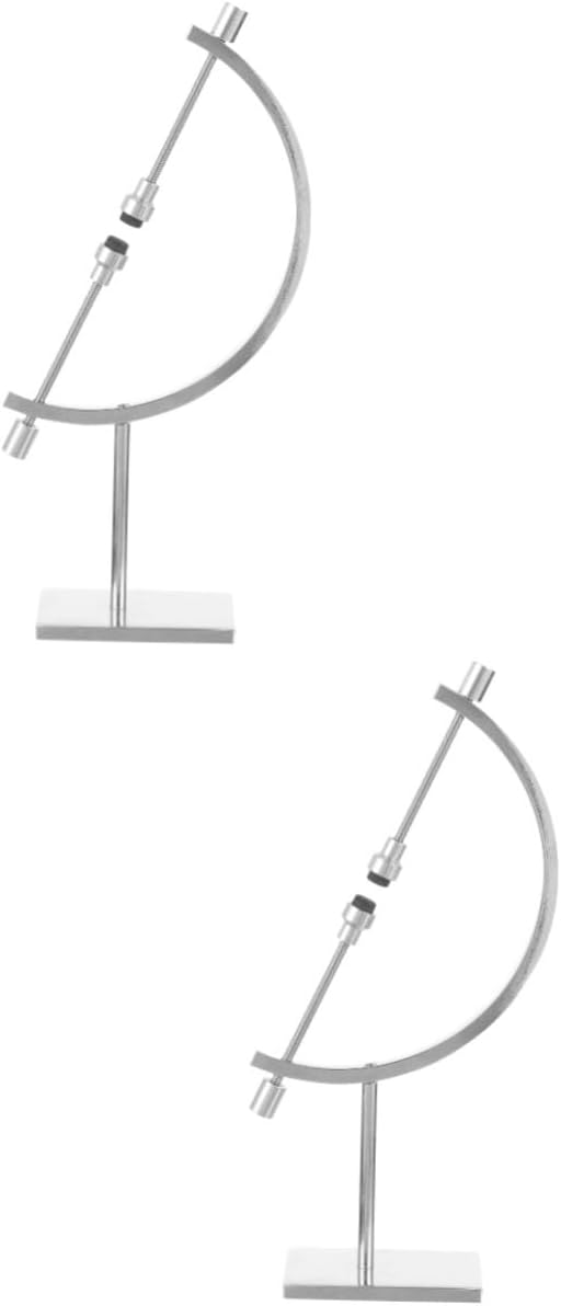2pcs Metal Sphere Stand Holder Crystal Ball Display Stand Adjustable for Decorations
