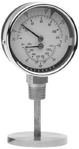 Trerice PTC14201 with LagRear Stem Tridicator, 1/4