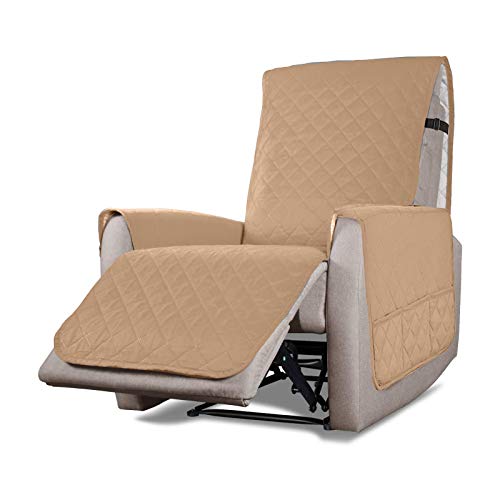 VanderHOME Sesselschoner Sesselbezug für Relaxsessel Wasserdicht Sesselschoner Relax rutschfest Sesselschutz Sofaüberwurf 1 Sitzer (L, Khaki) Cover