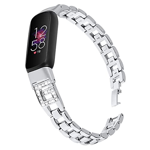 Fitbit Luxe�o���h�ɑΉ��B���߉\�ȋ������ʋC���X�|�[�c���X�g�o���h�����p�X�g���b�v�BFitbit Luxe���f�B�[�X/�����Y(�V���o�[)�ɑΉ��B