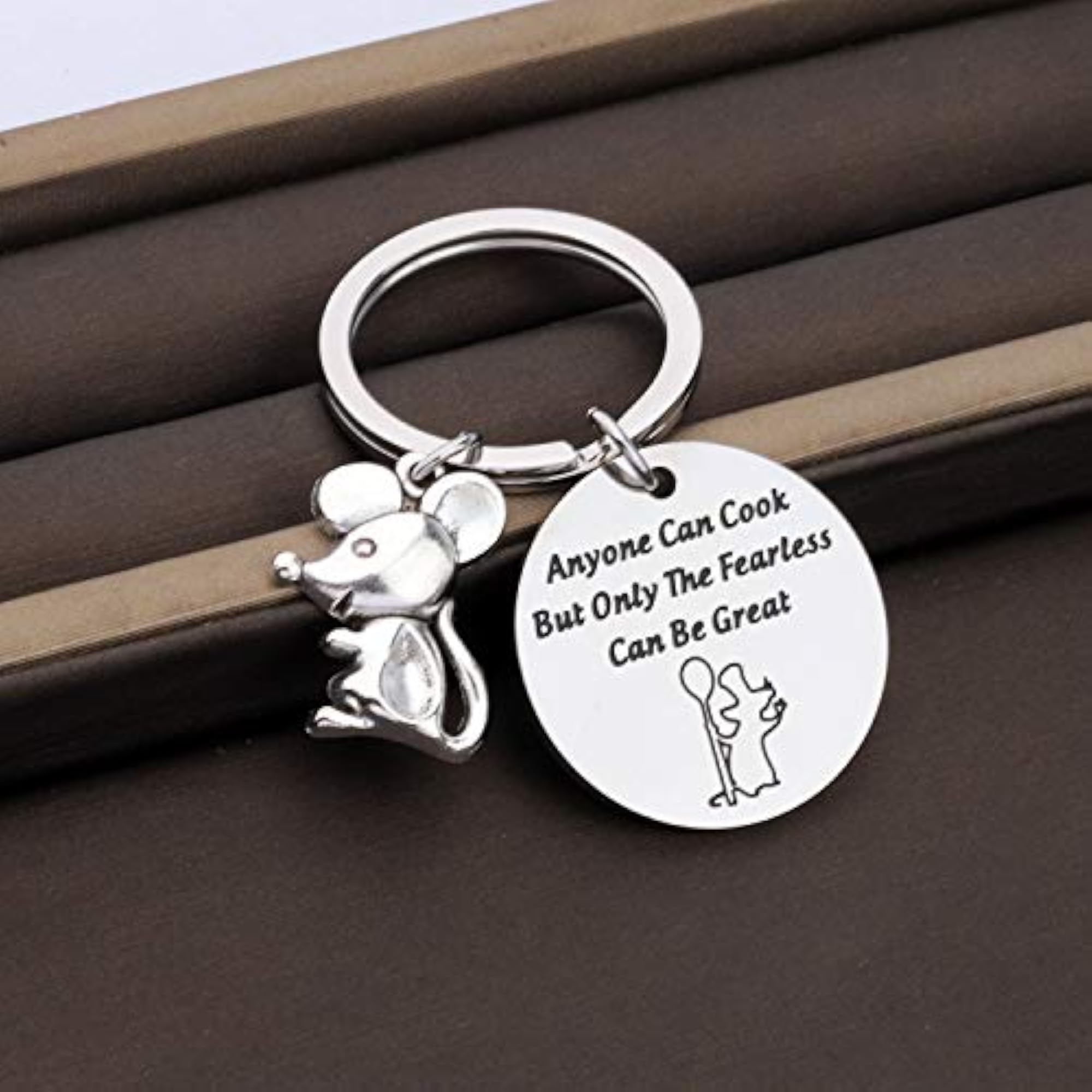 Chef Gift Keychain, Anyone Can Cook Quote
