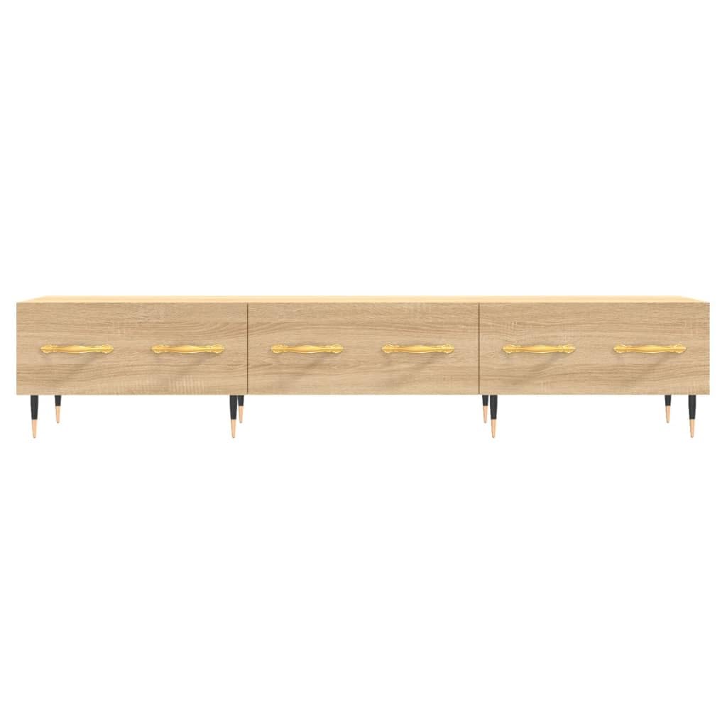 TV-Schrank Sonoma-Eiche 150x36x30 cm, Holzwerkstoff, modern, Robustes Media-Center mit Stauraum für Wohnzimmer, Schlafzimmer