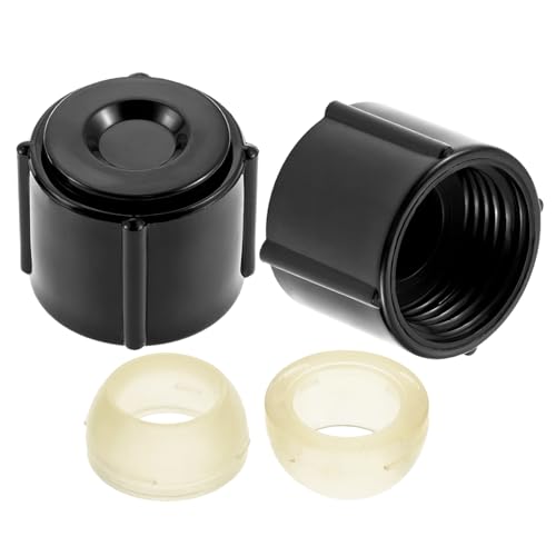 Image of 2pcs Low Point Drain Seals and Caps | Fit for RV /Camper /Travel Trailer- 1 /2 Inch Hot & Cold Water Lines