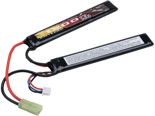 Evike Airsoft - Matrix High Performance 7.4V Butterfly Type Airsoft LiPo Battery (Configuration: 1200mAh / 20C / Small Tam)