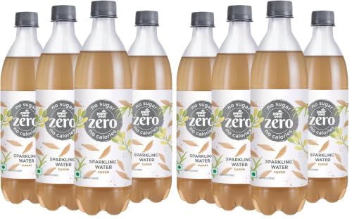Image of Paper Boat Zero Cumin Sparkling (Soda) Water - Pack of 8, 600 ml Each | Zero Sugar, Zero Calories| Sugar Free| Flavoured Carbonated Water | No Aspartame