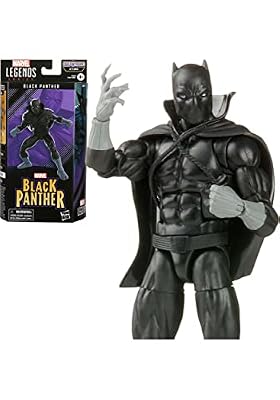 Marvel Hasbro Legends Series - Figura clásica de Black Panther de 15 cm - 2 Accesorios, 1 Pieza para armar Figura - Cómics de, F3679 | Ya disponible en tu tienda friki favorita! En mundofriki.es!